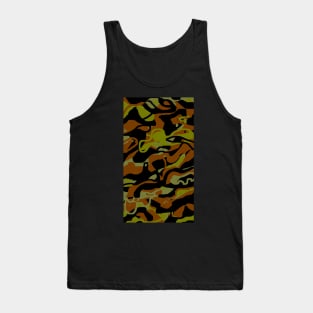 Olive Green Camouflage print - Flage mugs, mask, notebook Tank Top